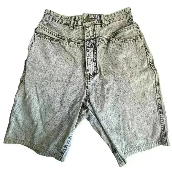 Canvas Vintage Acid Wash Denim Cut-Off Shorts Size S Blue- 26” waist - Picture 2 of 8